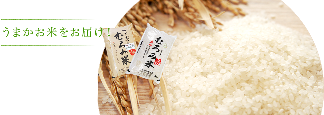 配達ご案内 こめやのむろみ 配達 福岡市 お米 むろみ米 発送 特別栽培米